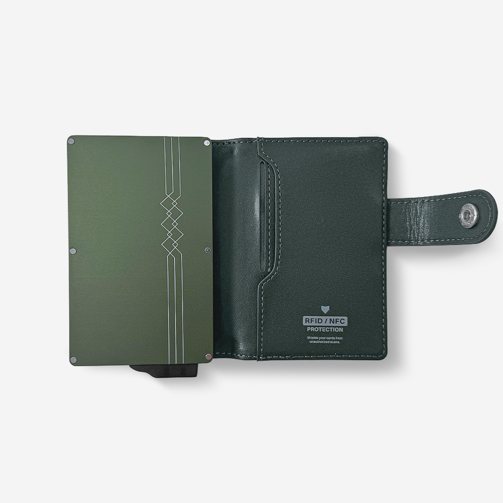 Cardhoda Stitch Button Wallet | RFID Blocking