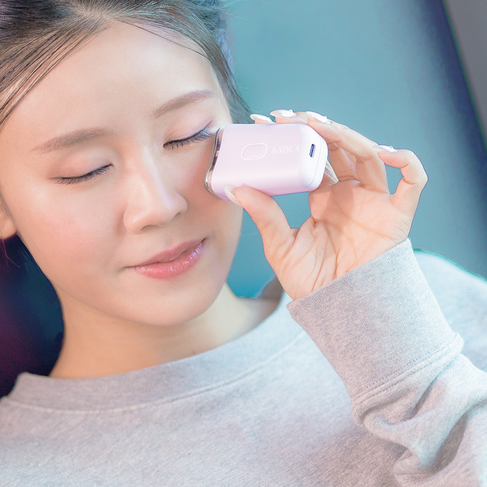 Kaisca Eye Candy 迷你溫冷雙效美眼儀｜3合1溫熱冷凍高頻振動